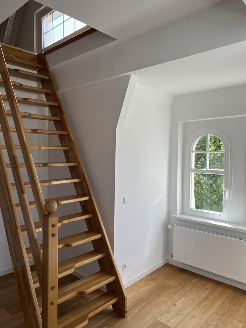 Treppe zum Schlafbereich